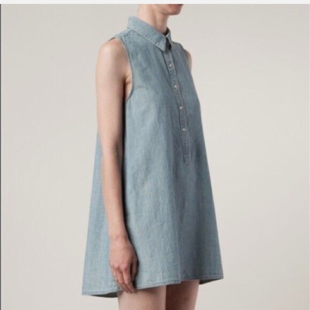 Rag + Bone, denim chambray tent shirt dress, size L